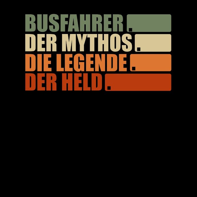 Busfahrer der Mythos die Legende der Held Bus