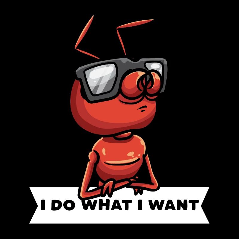 Fire Ant Red Ant With Sunglasses