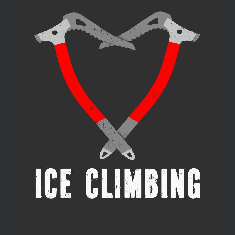 Ich Liebe Eisklettern Eiskletterer Eispickel
