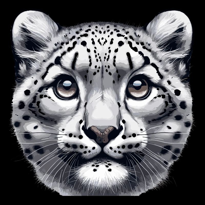 Schneeleopard Leopard Weißer Leopard