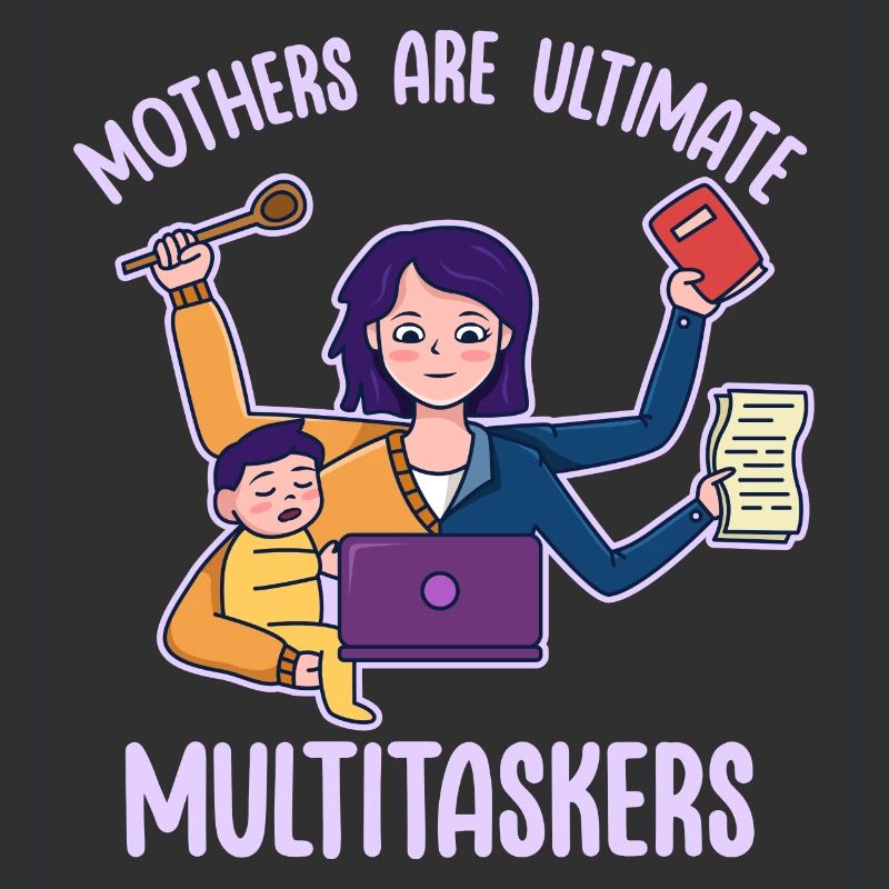 Muttertag Multitasking Arbeit Design