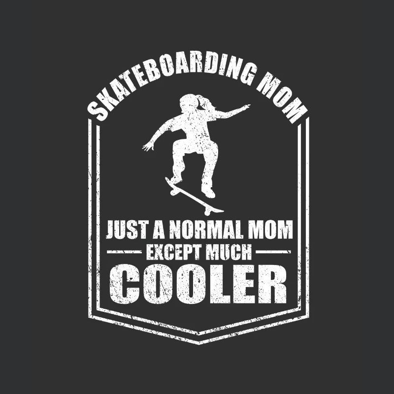 Skateboarden Mama Lustige Mutter Sprüche Muttertag