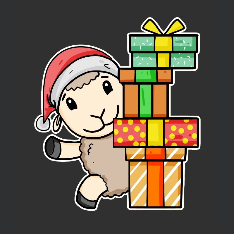 Weihnachten Schaf mit Geschenke