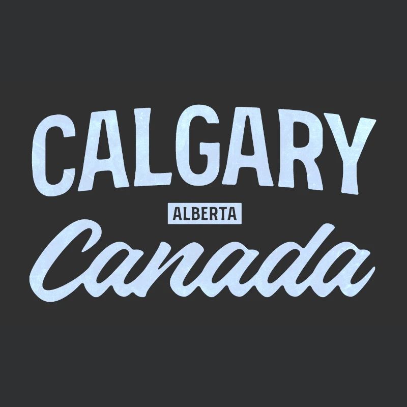 Calgary, Alberta, Canada – Design de ville rétro