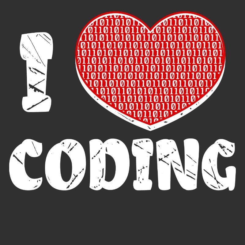 Développeur Heart Coding Statement Programmeur