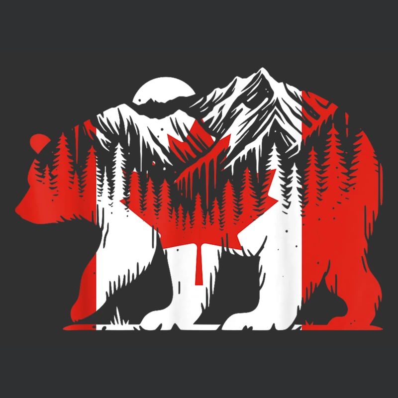 Eisbär Kanadische Flagge Maple Leaf Canada Day