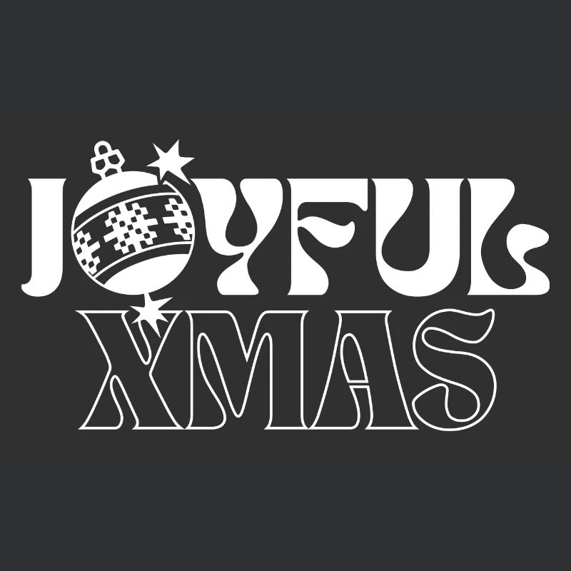 Joie de Noël festive Conception graphique