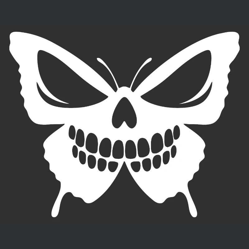 Conception complexe de crâne de papillon