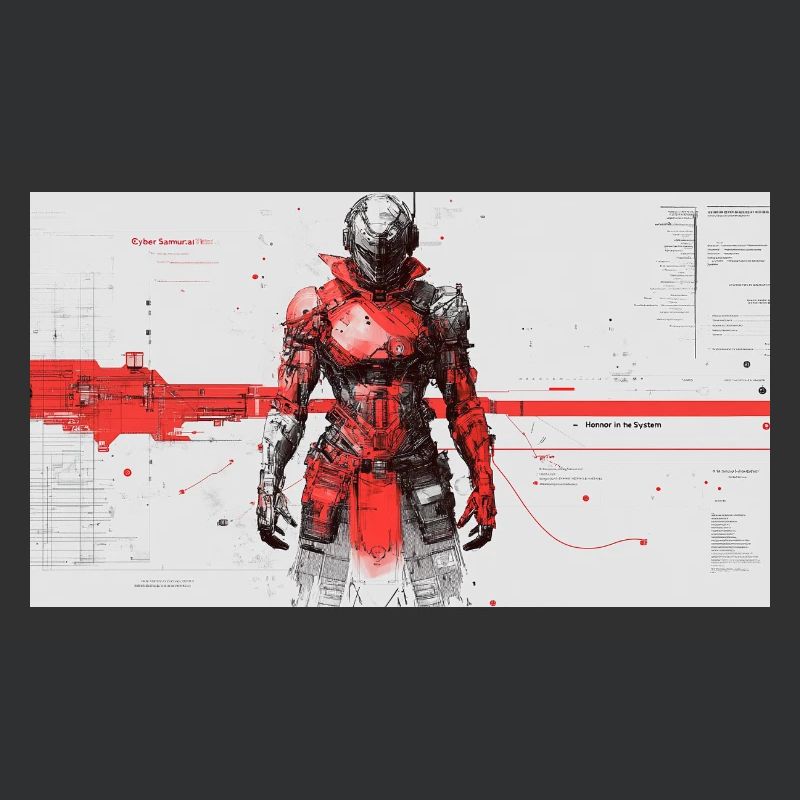 Futuristic Cyber Samurai