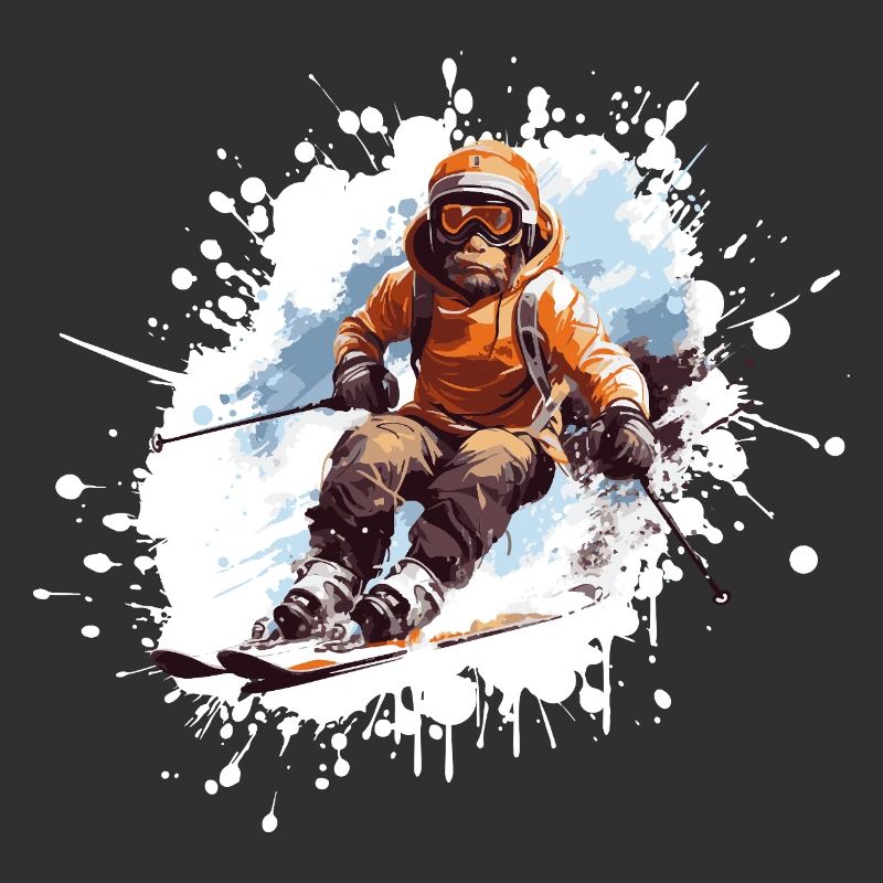 Monkey Ski Skiing