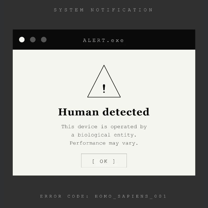 HUMAN DETECTED