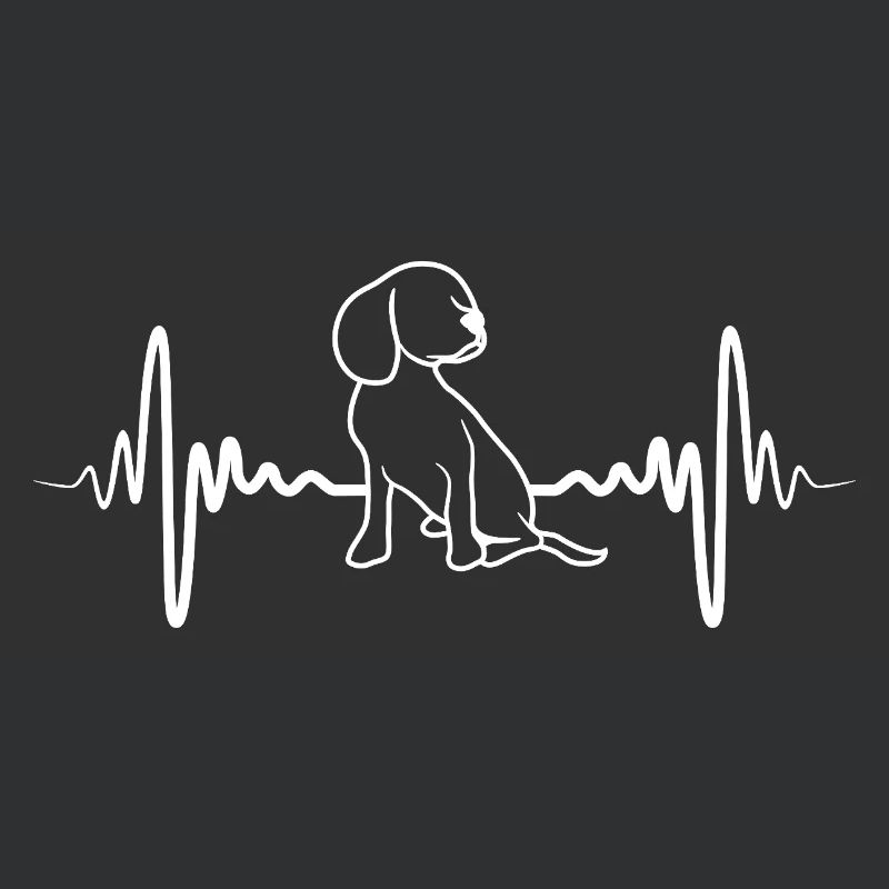 Hundewelpe Kardiogramm
