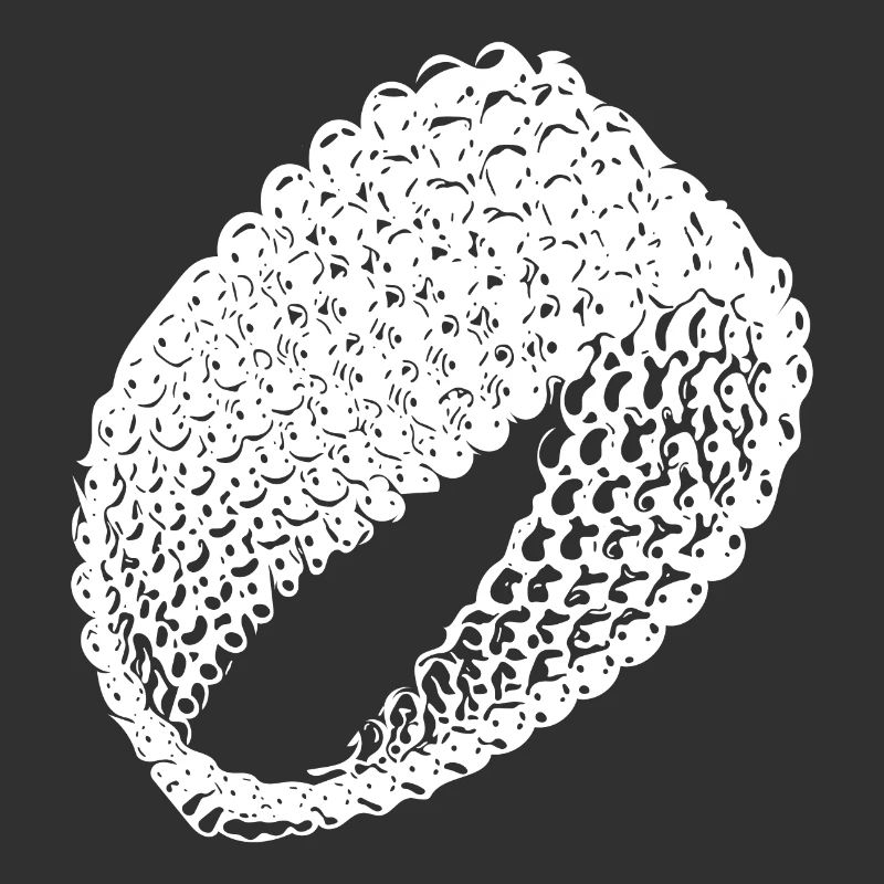 Geometric vintage Möbius loop flat surface