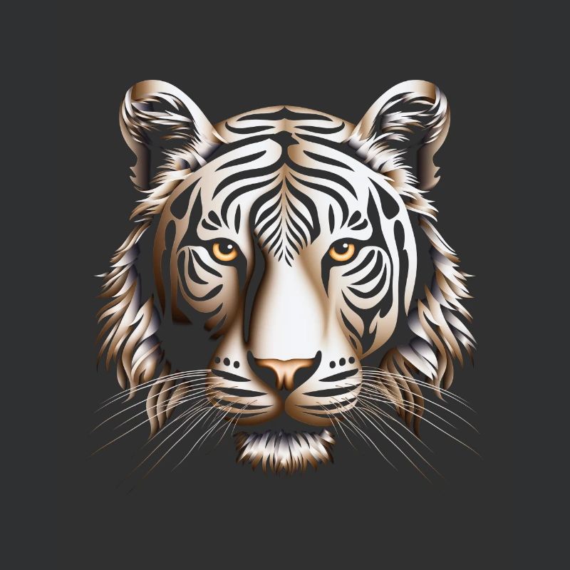 Impression sur toile Dynamic Op Art Tiger