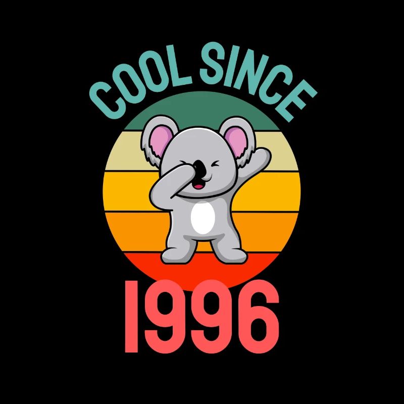 Cool seit 1996 Retro Dabbing Koala 26. Geburtstag