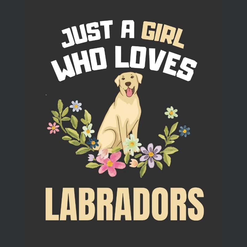Hundebesitzer Mädchen Blumen Hunde Labrador
