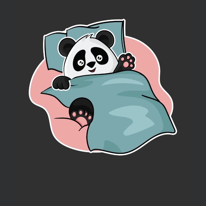 Conception de panda endormi pour les fans de panda