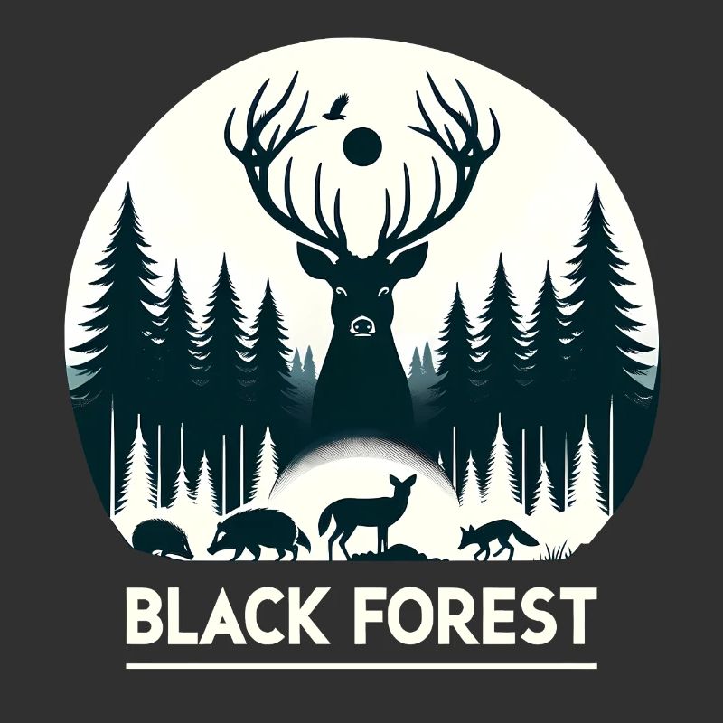 Silhouette de la faune de la Forêt-Noire