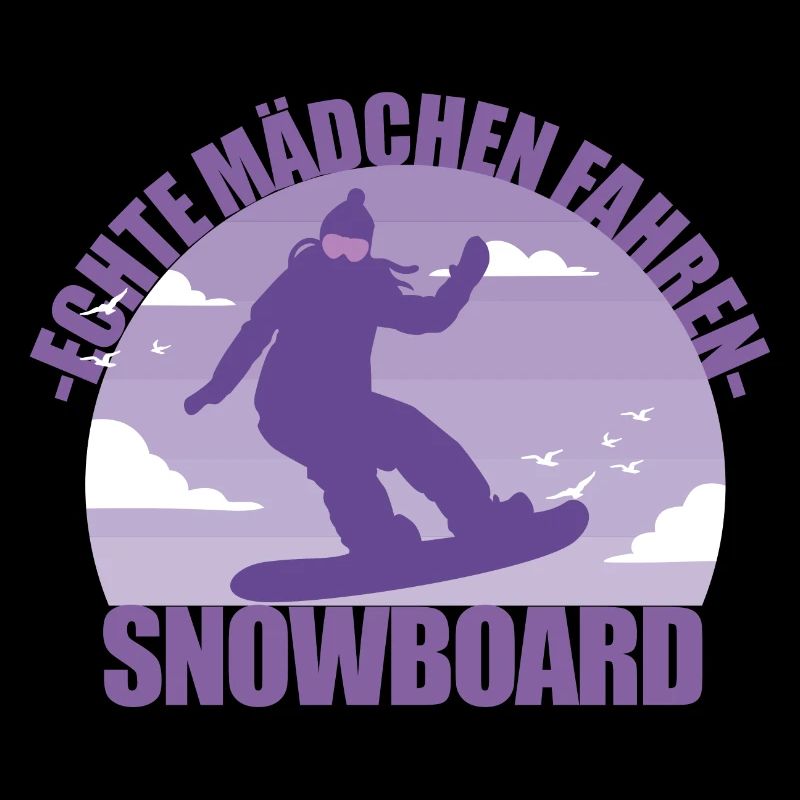 Snowboard Snowboarderin Mädchen Skiurlaub Geschenk