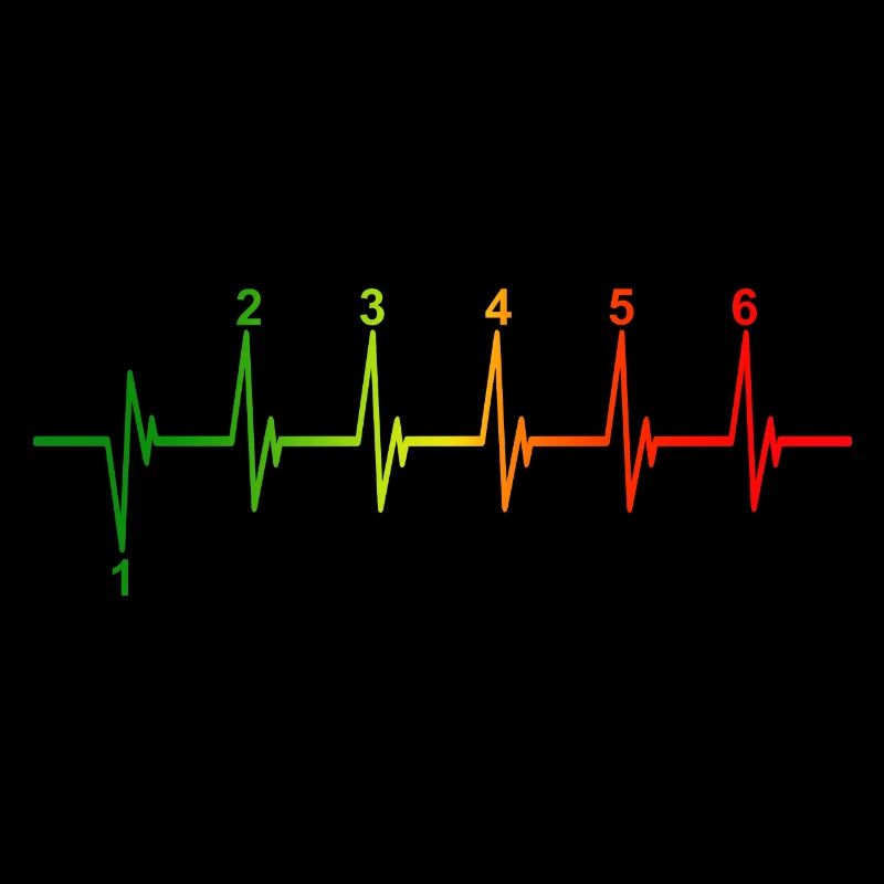 Motorcycle Heartbeat Gear Shift Graphic