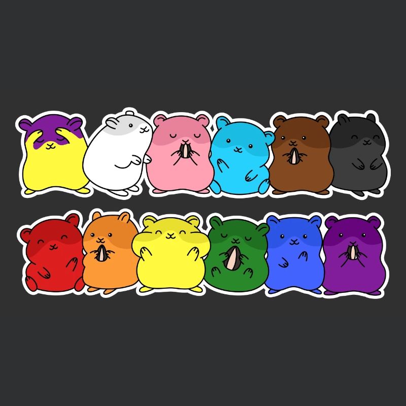 Fierté Progrès Flag Hamster Egalité