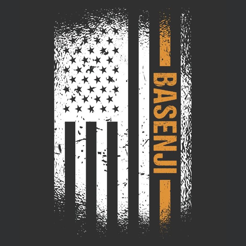 Dog Basenji Us Flag