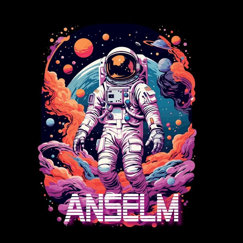ANSELM - Beautiful boy name with cool astronaut