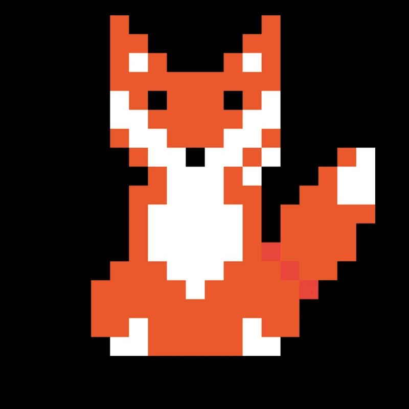 Red Fox Pixel Art