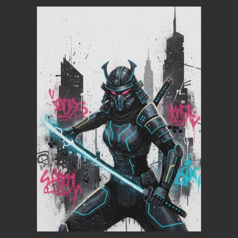 Cyber Samurai Neon Klinge
