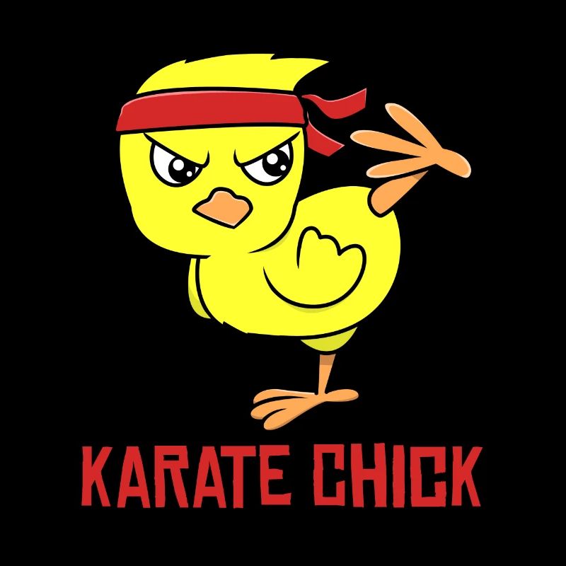 Karate-Küken-Kampfkunst-Karate-Mädchen