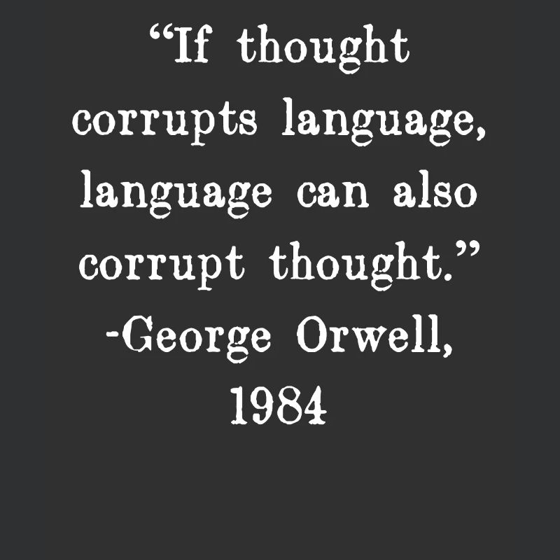 If thought corrupts language, language can also