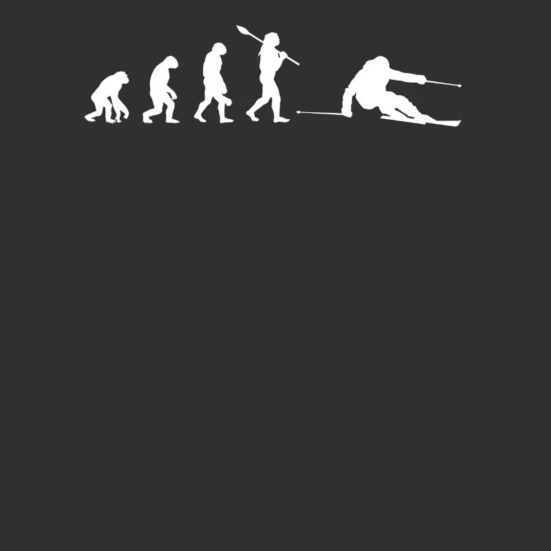 Skiing Evolution einzigartiges Design
