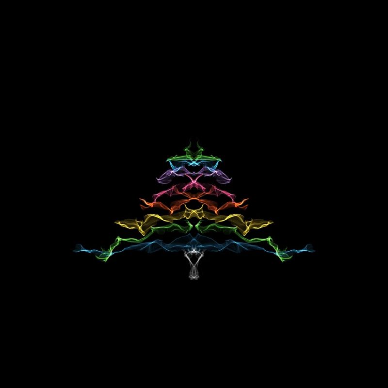 Weihnachtsbaum Regenbogen / Weihnachtsbaum Regenbogen