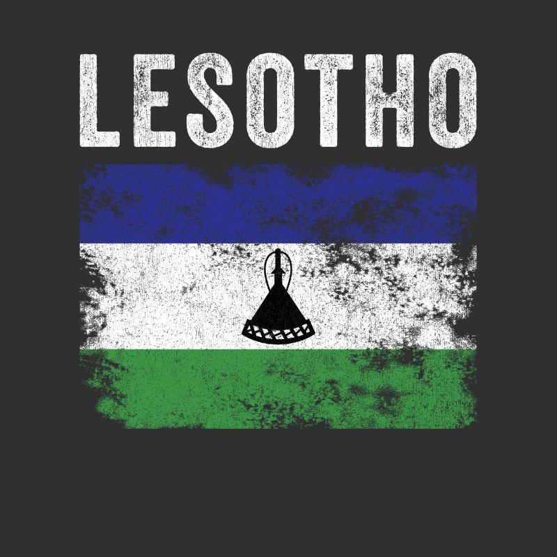 Drapeau du Lesotho en détresse - Drapeau Basotho