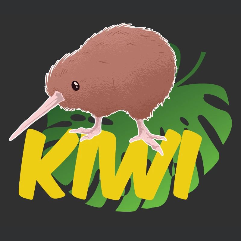 Kiwi on a leaf