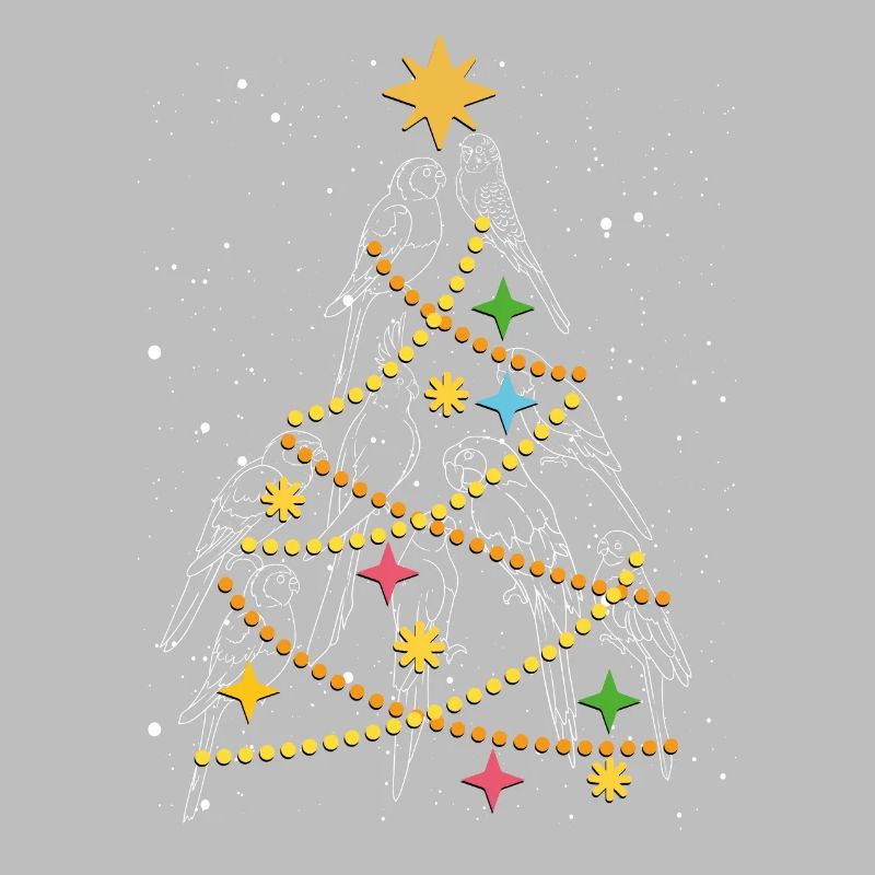 Parrots Christmas Tree
