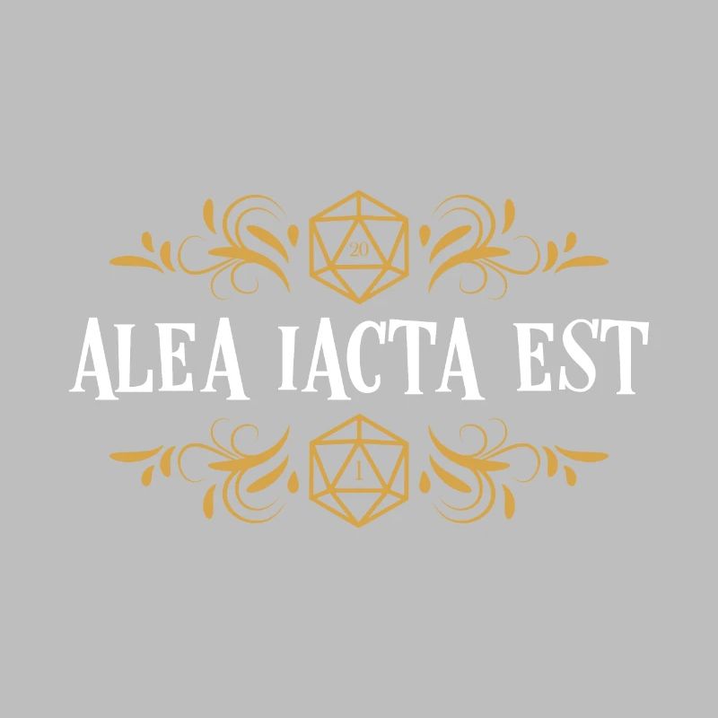 Alea Iacta Est Polyedral D20 Würfel