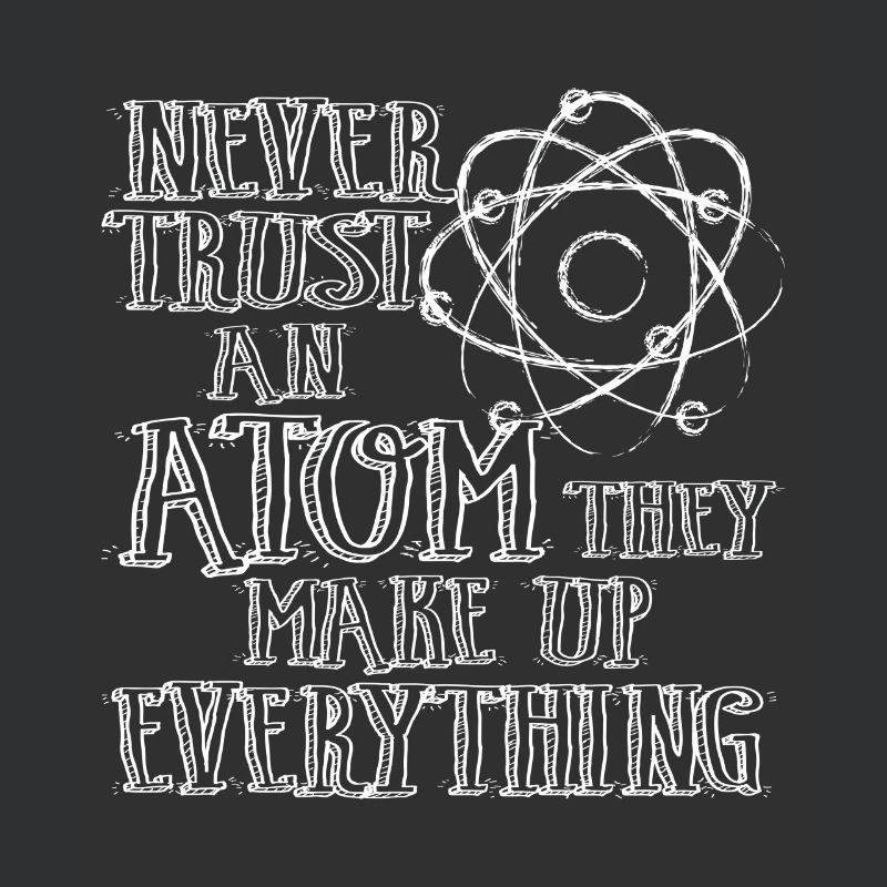 Mathe Physik Wissenschaft Geschenk Atom Witzig