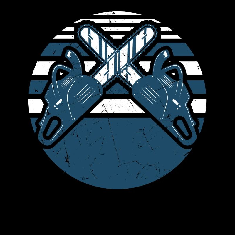 Vintage Chainsaw Distressed