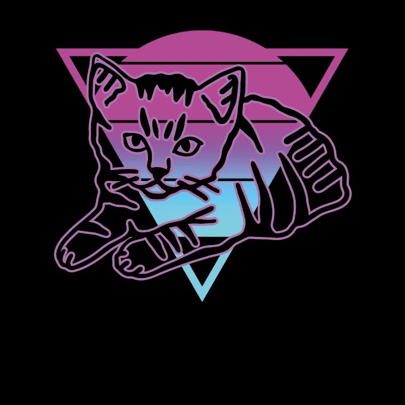 Chat graphique Retro Cat pour les propriétaires de chats