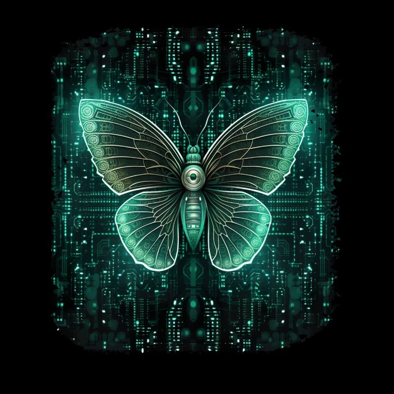 Programmierung PC Programm Code Schmetterling