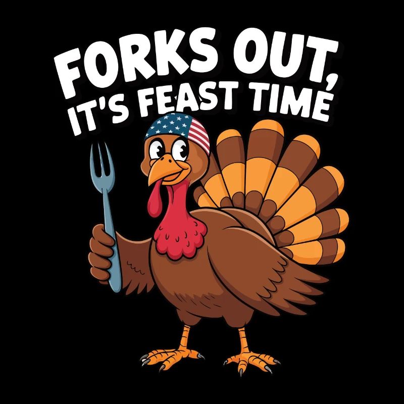 Dinde drôle de Thanksgiving