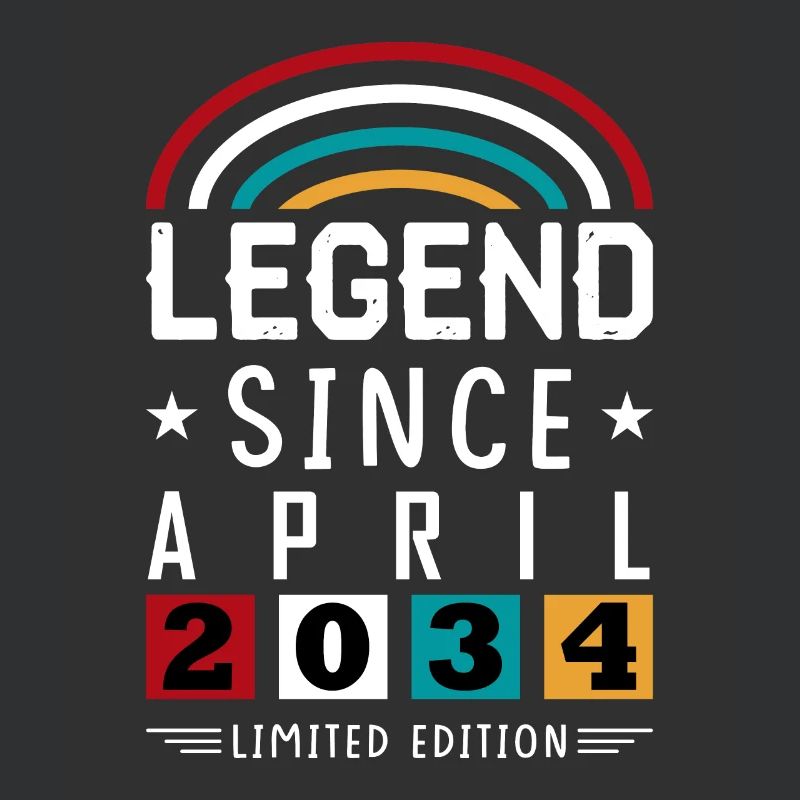 2034 Legend Since Geburtstag Geschenk April