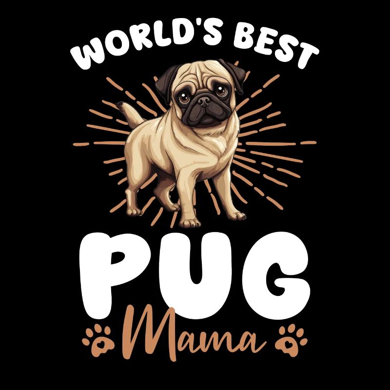 Pug Groovy Pug Mom