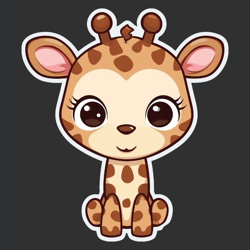 Mignon bébé girafe