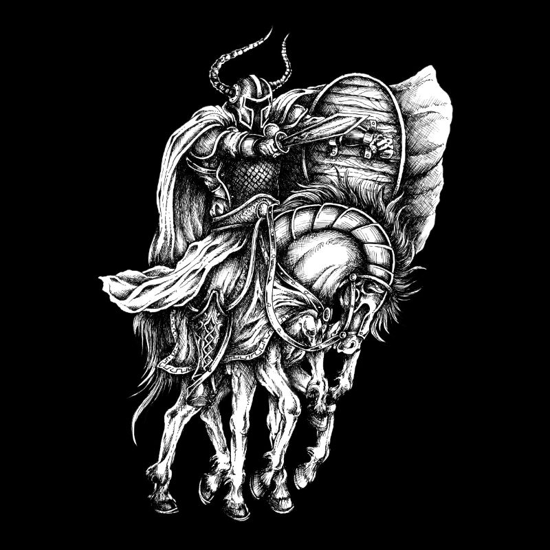 Odin Wotan Hand drawn