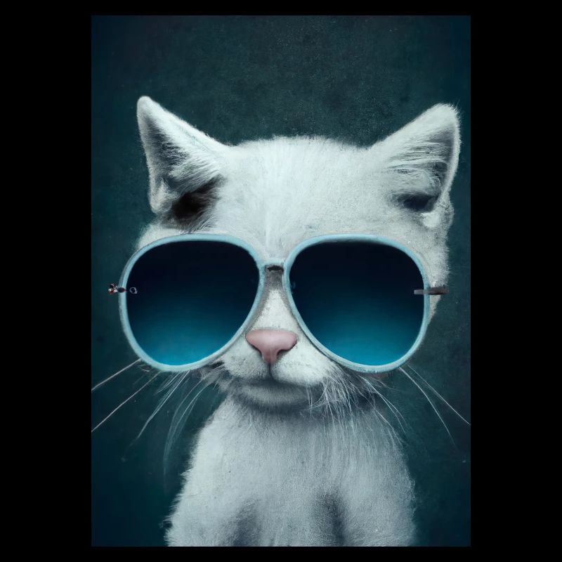 Katze mit Sonnenbrille