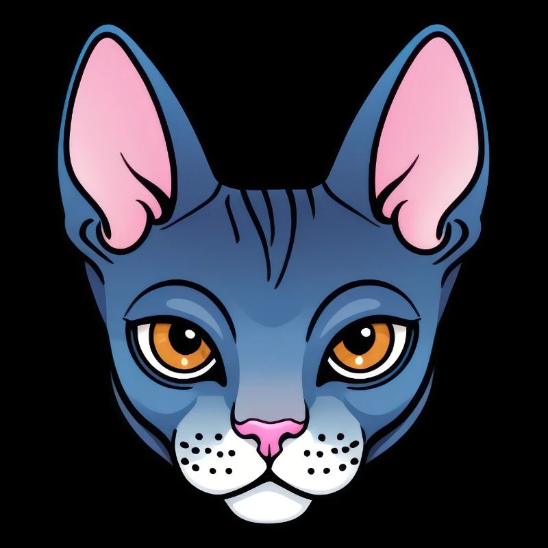 Cool Dessin Animé Sphynx Chat
