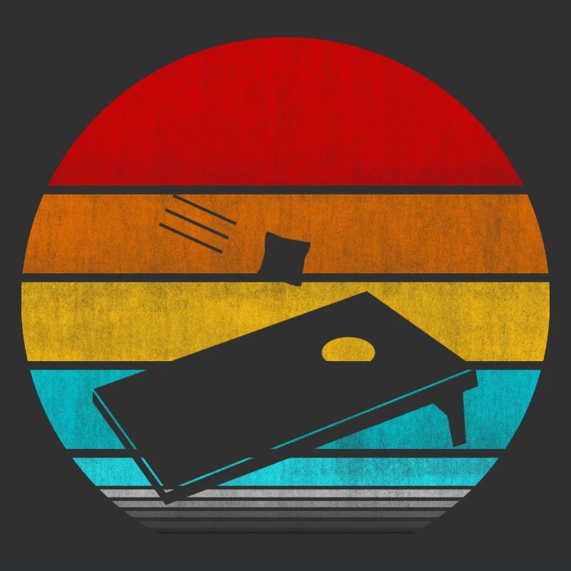 retro vinatge cornhole