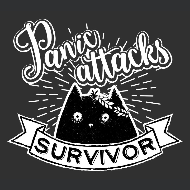 Panic Attacks Survivor, black and white, ver. 2
